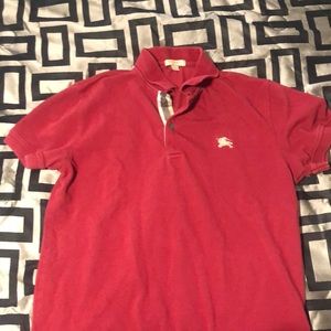 Men small Burberry polo shirt